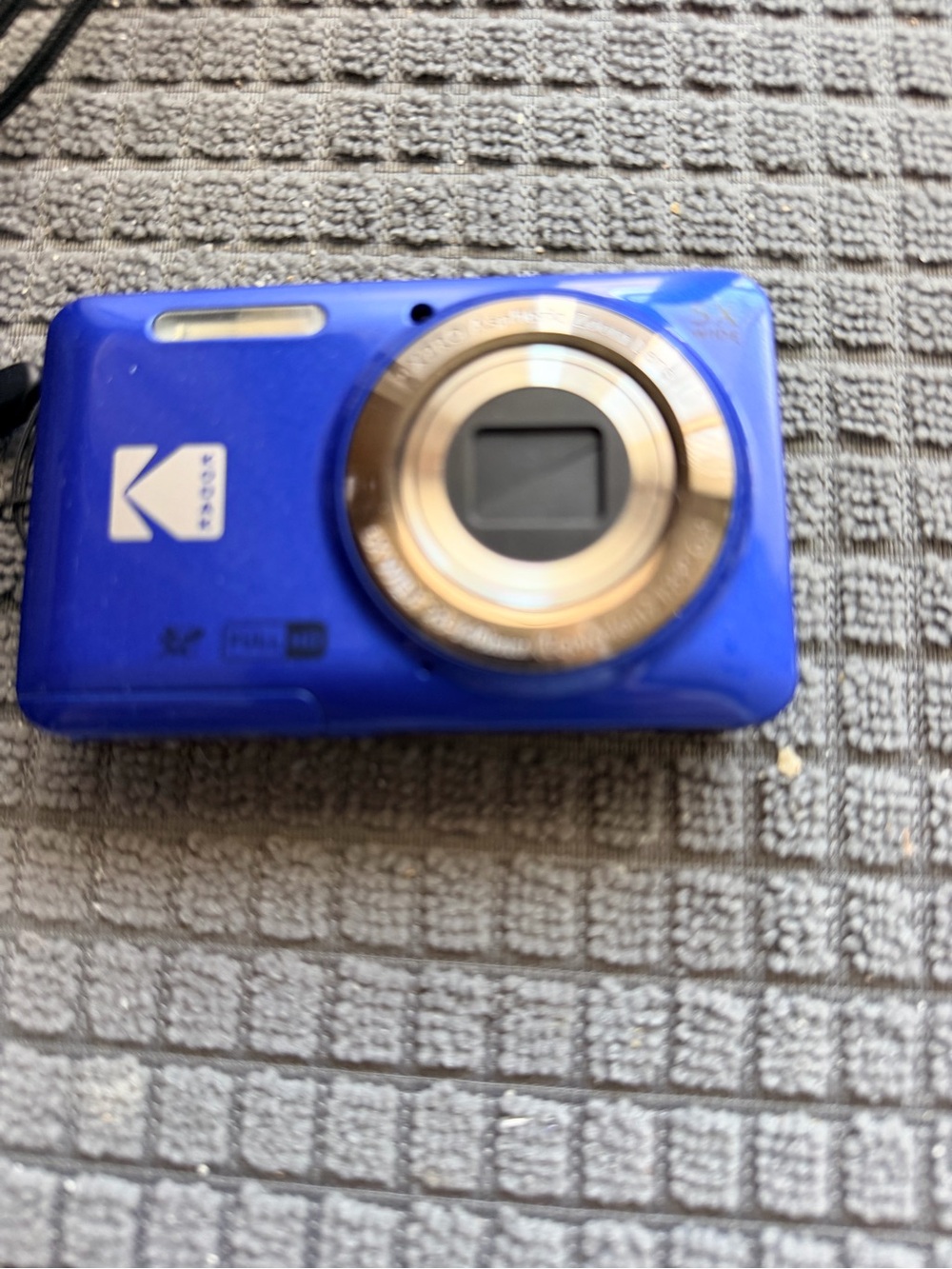 Kodak Blue Point-and-Shoot Digital Camera with Gold Trim
